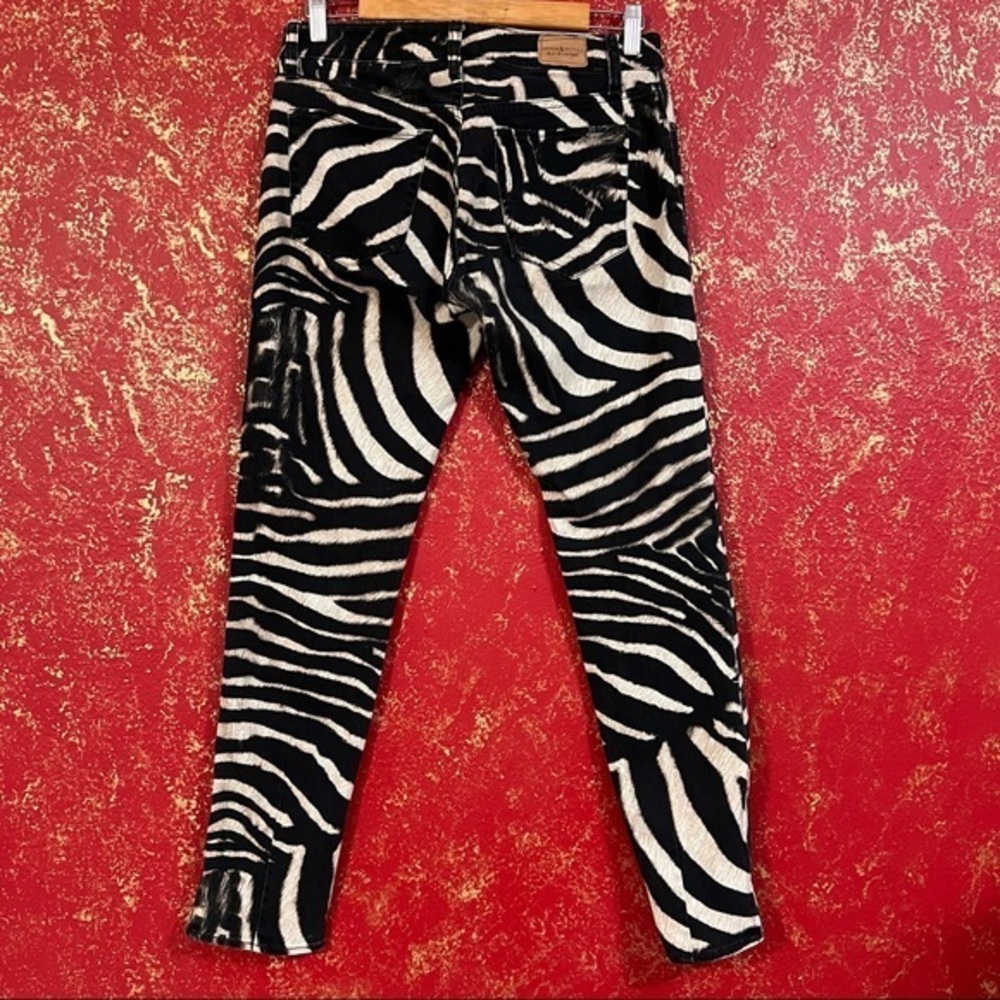 RALPH LAUREN DENIM & SUPPLY Side Zippers Zebra Skinny Jeans 28 - Picture 10 of 14